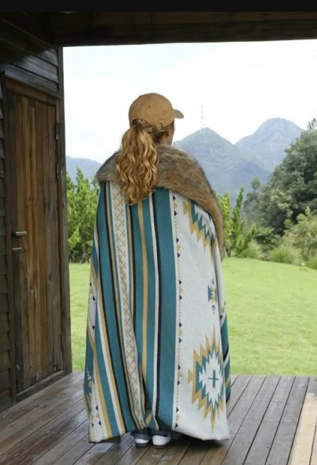 Cozy Wilderness: Why the Turquoise Oasis Blanket is Your Outdoor Essential
